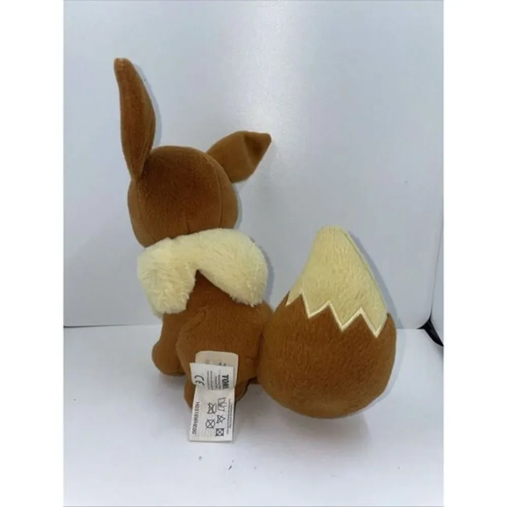 Pokémon EEVEE 2016 TOMY Pokemon‎ Plush Stuffed Animal Toy Closed Eyes 8